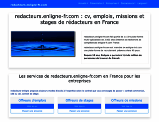 redacteurs.enligne-fr.com screenshot