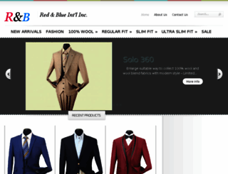 redandbluemenswear.com screenshot