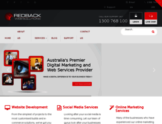 redbackwebs.com.au screenshot