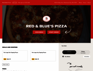 redbluespizza.com screenshot