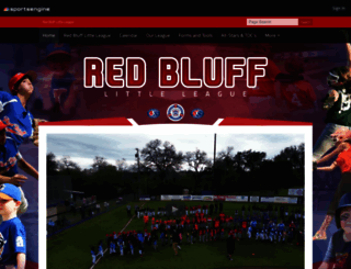 redblufflittleleague.com screenshot