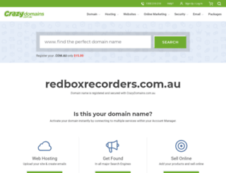 redboxrecorders.com.au screenshot