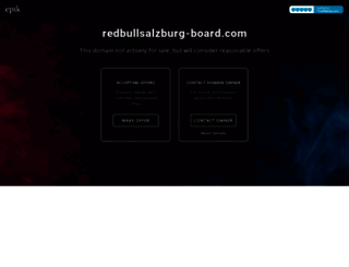 redbullsalzburg-board.com screenshot
