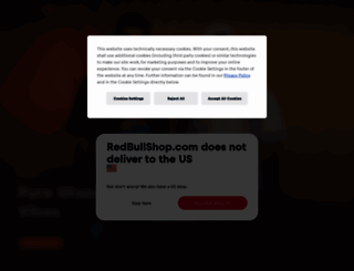 redbullshop.com screenshot