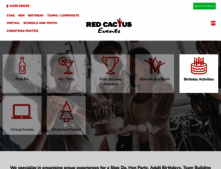 redcactusevents.co.uk screenshot