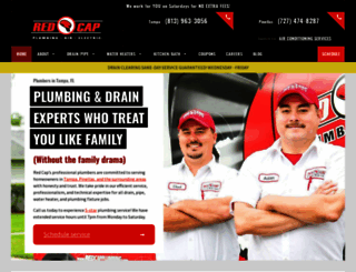 redcapplumbing.com screenshot