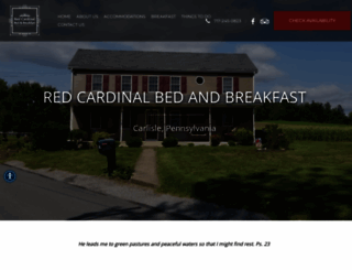 redcardinalbedandbreakfast.com screenshot