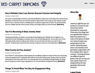 redcarpetdiamonds.com screenshot