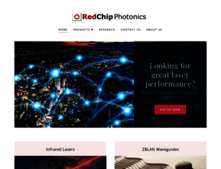 redchipphotonics.com screenshot