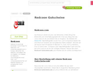 redcoon.gutscheincodes.de screenshot