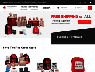 redcrossstore.com screenshot