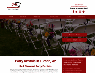 reddiamondrentals.com screenshot