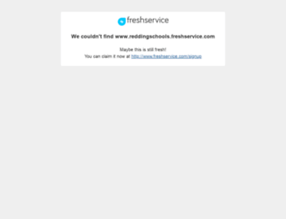 reddingschools.freshservice.com screenshot