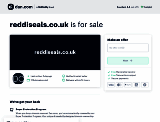 reddiseals.co.uk screenshot