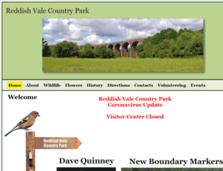 reddishvalecountrypark.com screenshot