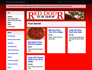 reddoorsubshop.click4ameal.net screenshot