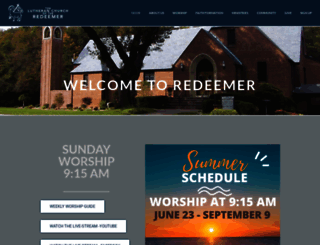 redeemerramsey.org screenshot