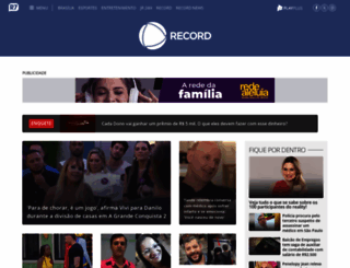rederecord.com.br screenshot