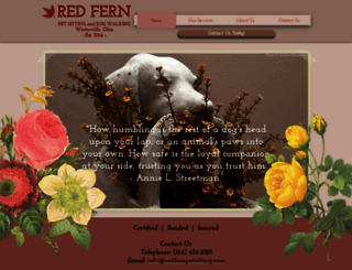 redfernpetsitting.com screenshot