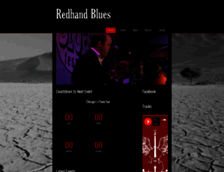 redhandblues.co.za screenshot