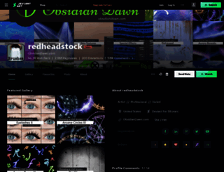 redheadstock.deviantart.com screenshot