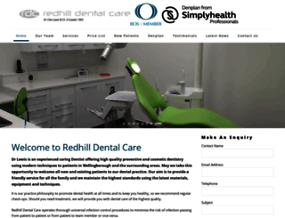 redhilldentalcare.co.uk screenshot