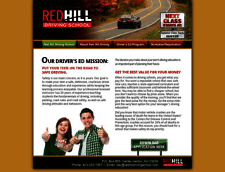 redhilldrivingschool.com screenshot
