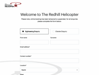redhillhelicopters.com screenshot