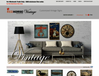 redhorsevintage.com screenshot