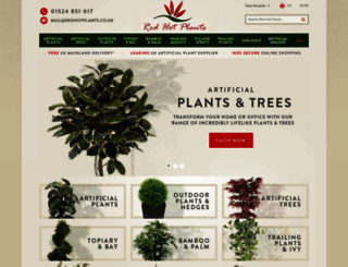 redhotplants.co.uk screenshot