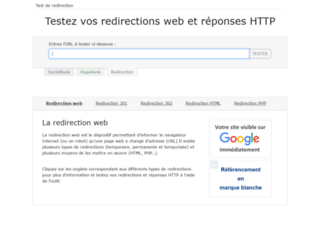 redirection-web.net screenshot