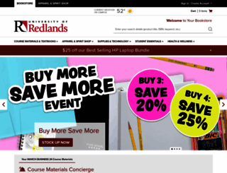 redlands.bncollege.com screenshot
