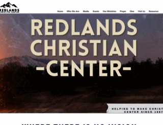 redlandschristiancenter.com screenshot