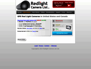 redlightcameralist.com screenshot