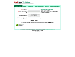 redlightviolations.com screenshot