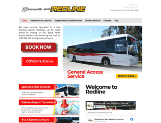 redlinecoaches.com.au screenshot