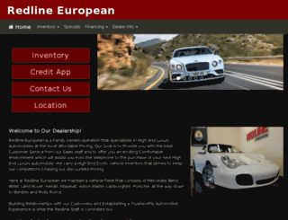 redlineeuropean.com screenshot