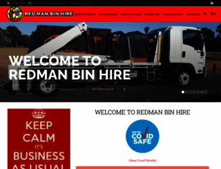 redmanbinhire.com.au screenshot