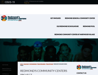 redmondscommunitycenters.com screenshot
