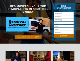 redmovers.com.au screenshot