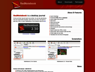 rednotebook.sourceforge.net screenshot
