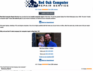 redoakcomputerrepairservice.com screenshot