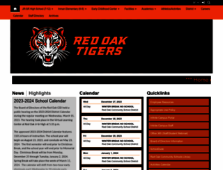 redoakschooldistrict.com screenshot
