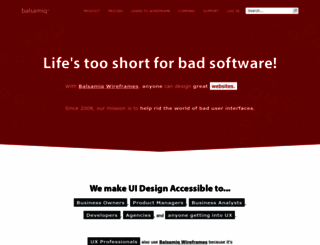 redpeppersoftware.mybalsamiq.com screenshot