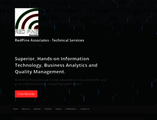 redpine-associates.com screenshot
