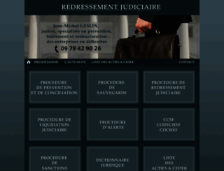 redressementjudiciaire.com screenshot