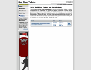 redrivertickets.net screenshot