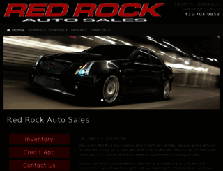 redrockautosales.com screenshot