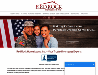 redrockhomeloans.com screenshot