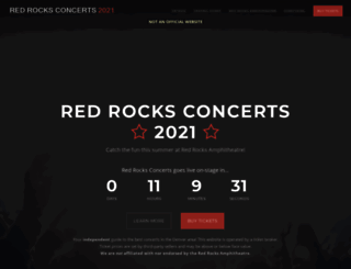 redrocksconcerts2021.com screenshot